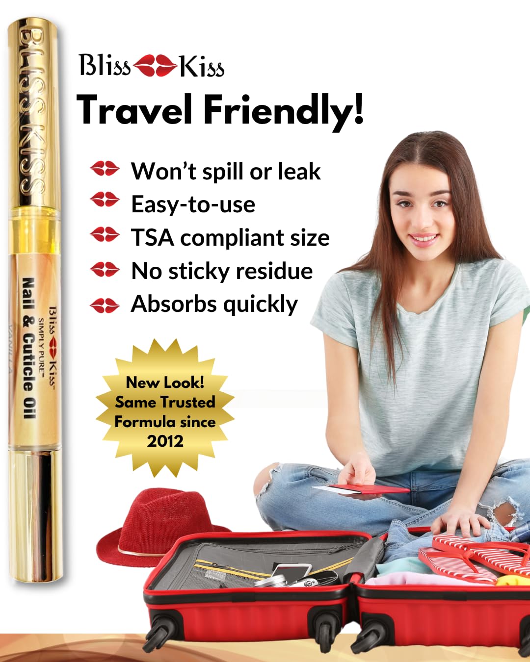 Bliss Kiss four-pack arranged to show value and travel readiness