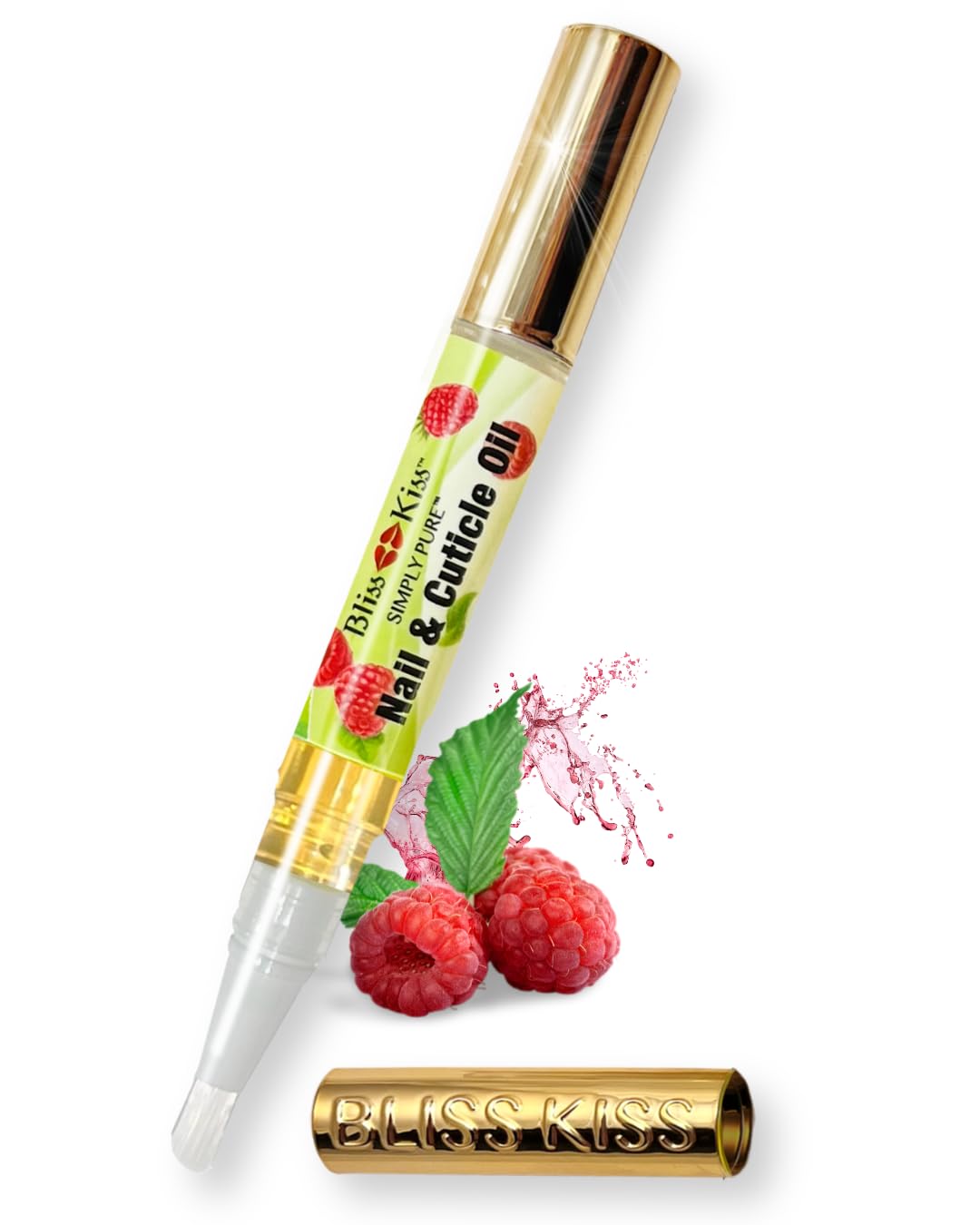 Bliss Kiss front packaging showing pen and tidy application benefit