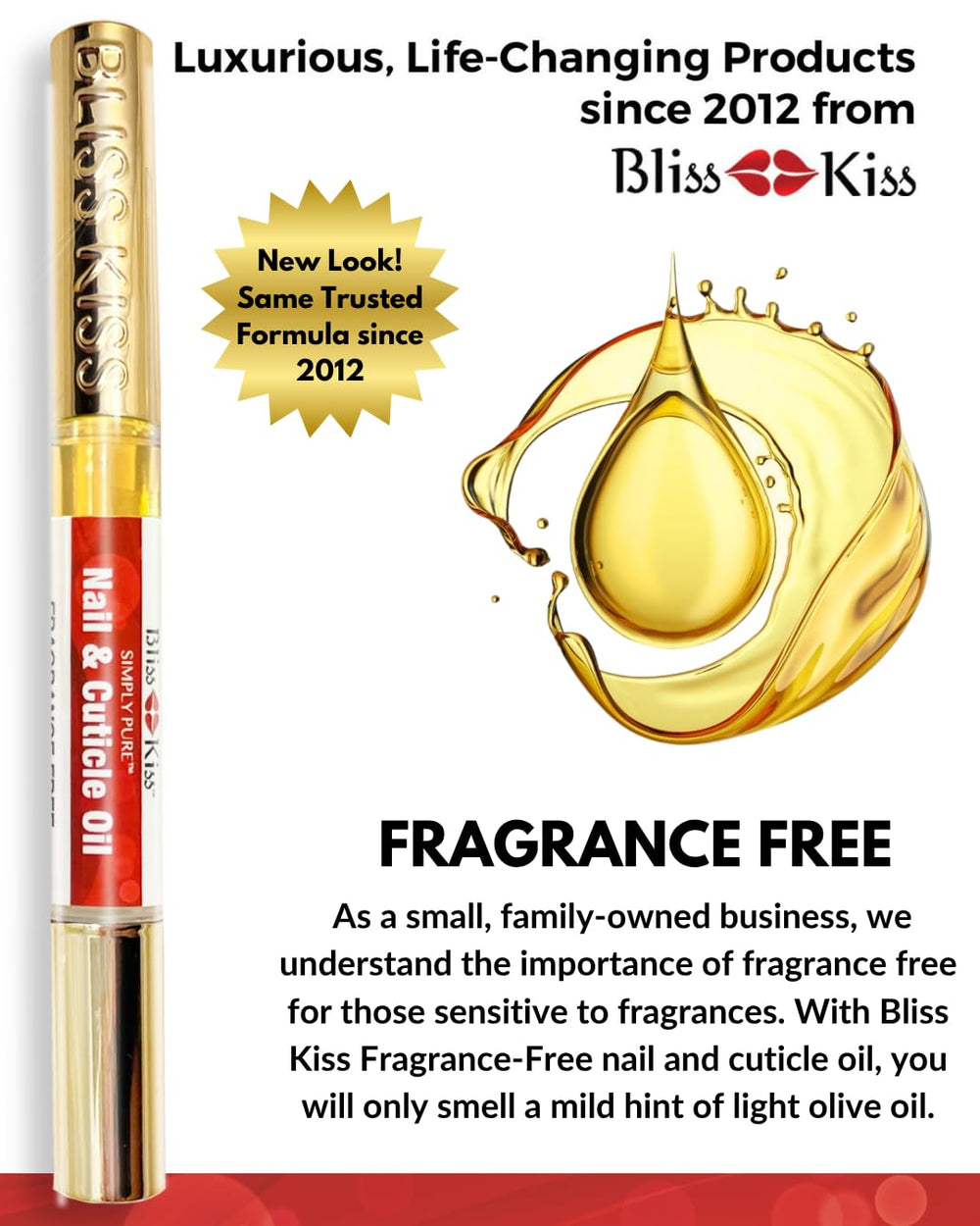 Bliss Kiss pen on desk near laptop conveying easy office touch-ups