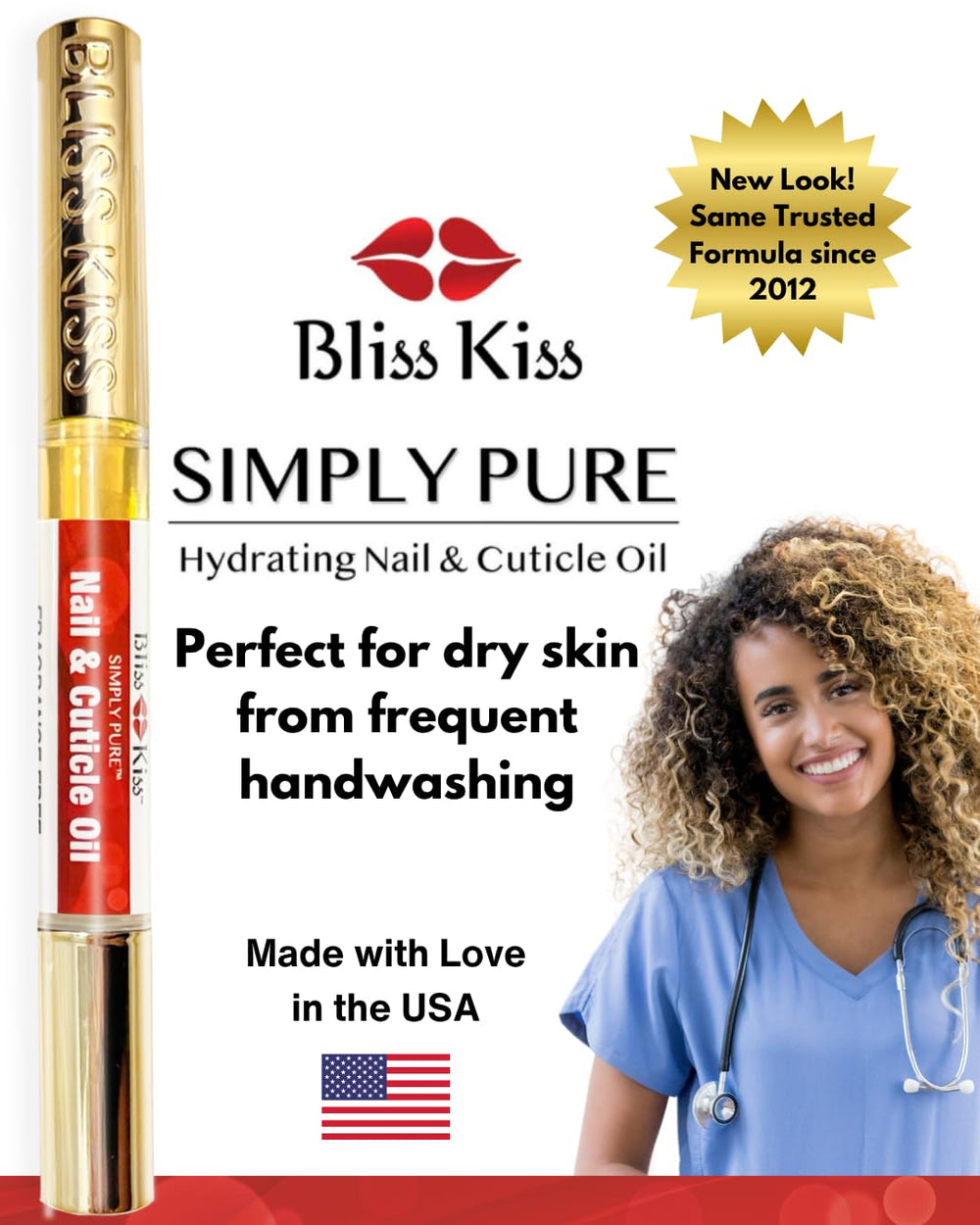 Bliss Kiss pen inside purse depicting TSA-friendly travel hydration