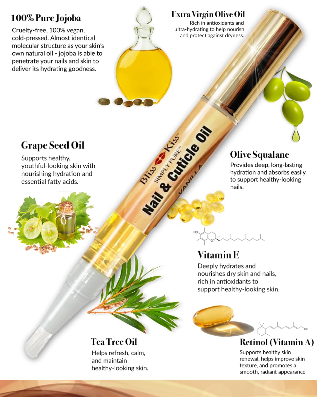 Bliss Kiss pen inside purse demonstrating travel-friendly convenience