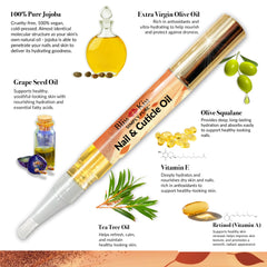 Bliss Kiss pen in a purse showing travel-friendly nail care convenience