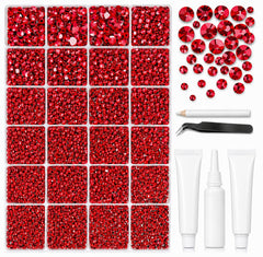 BlissVeritura front packaging showing full red rhinestone kit and quantity benefit