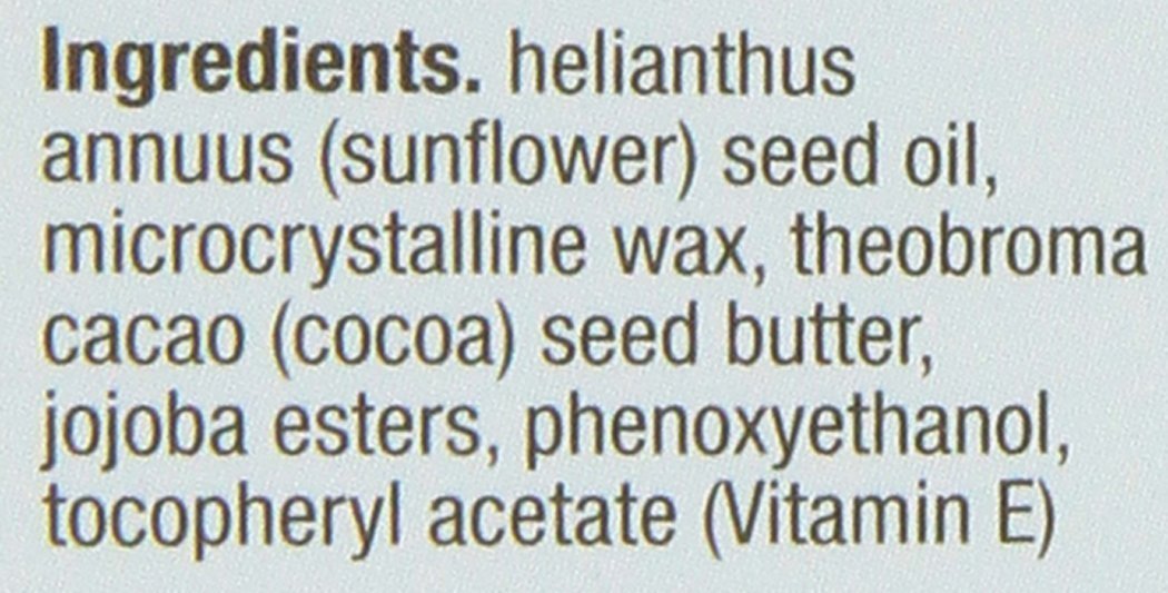 blistex close-up texture of balm highlighting cocoa and shea butter for deep moisturizing benefit