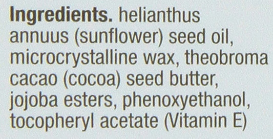 blistex close-up texture of balm highlighting cocoa and shea butter for deep moisturizing benefit