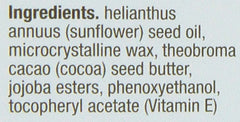 blistex close-up texture of balm highlighting cocoa and shea butter for deep moisturizing benefit
