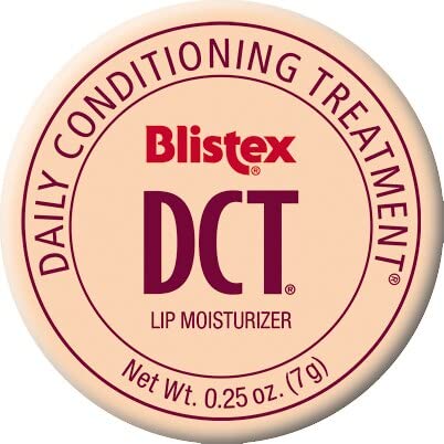 Blistex DCT close-up texture photo highlighting creamy moisturizers for softness
