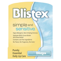 Blistex tube inside a bag pocket demonstrating travel-ready hydration