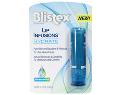 Blistex Lip Infusions texture close-up highlighting smooth, non-greasy finish