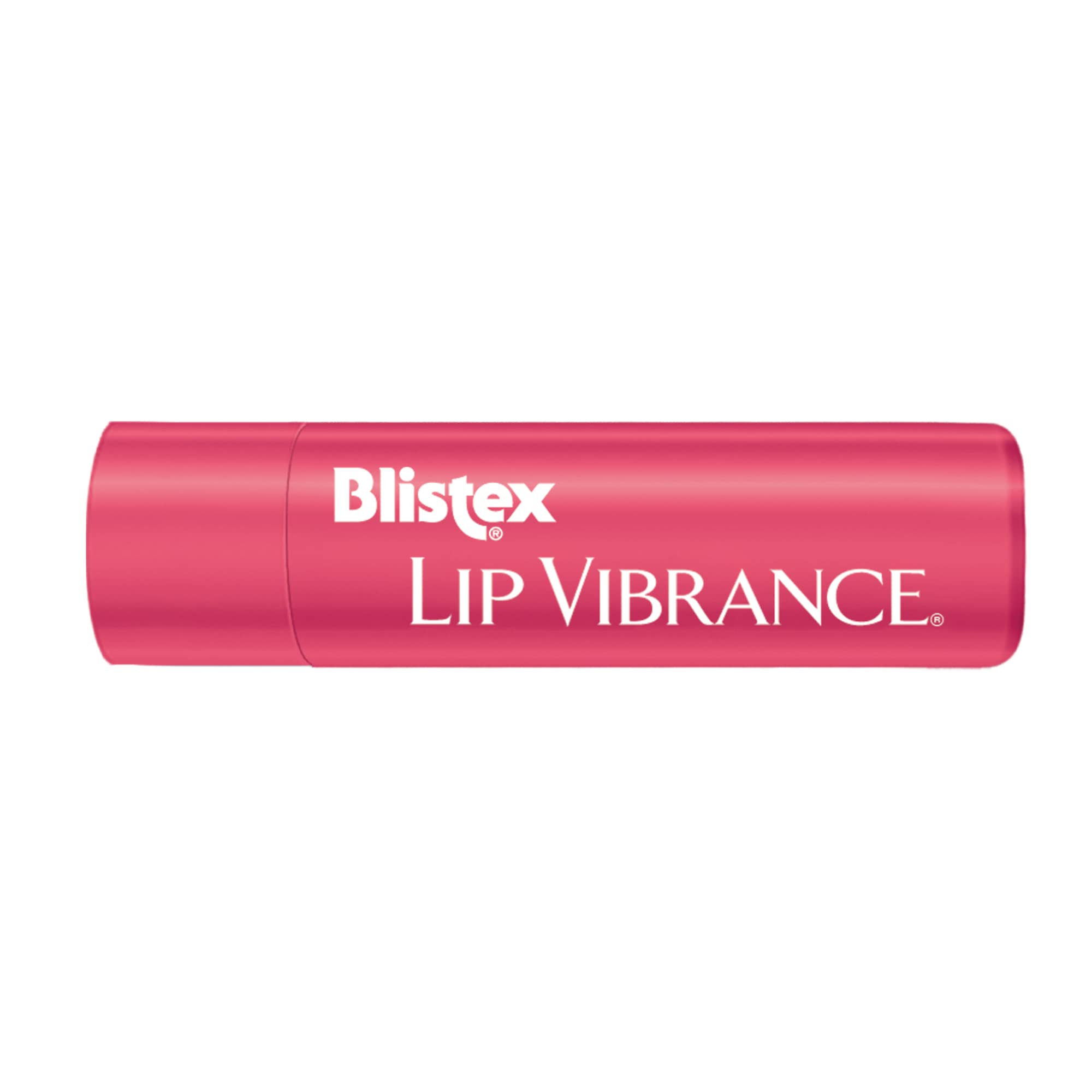 blistex Lip Vibrance next to coin showing compact 0.13 oz travel-friendly size