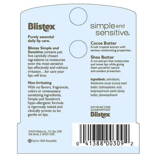 Blistex close-up of single tube texture highlighting smooth application