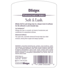 Blistex Soft & Lush placed by purse and bedside emphasizing everyday accessibility benefit