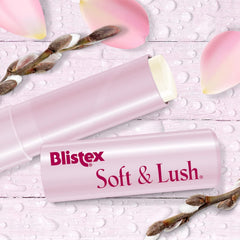 Blistex Soft & Lush ingredient focus on ceramide benefits for improved moisture retention
