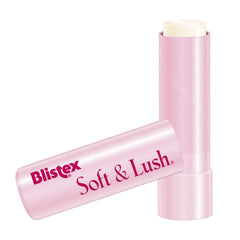 Blistex Soft & Lush open cap showing creamy texture for smooth application