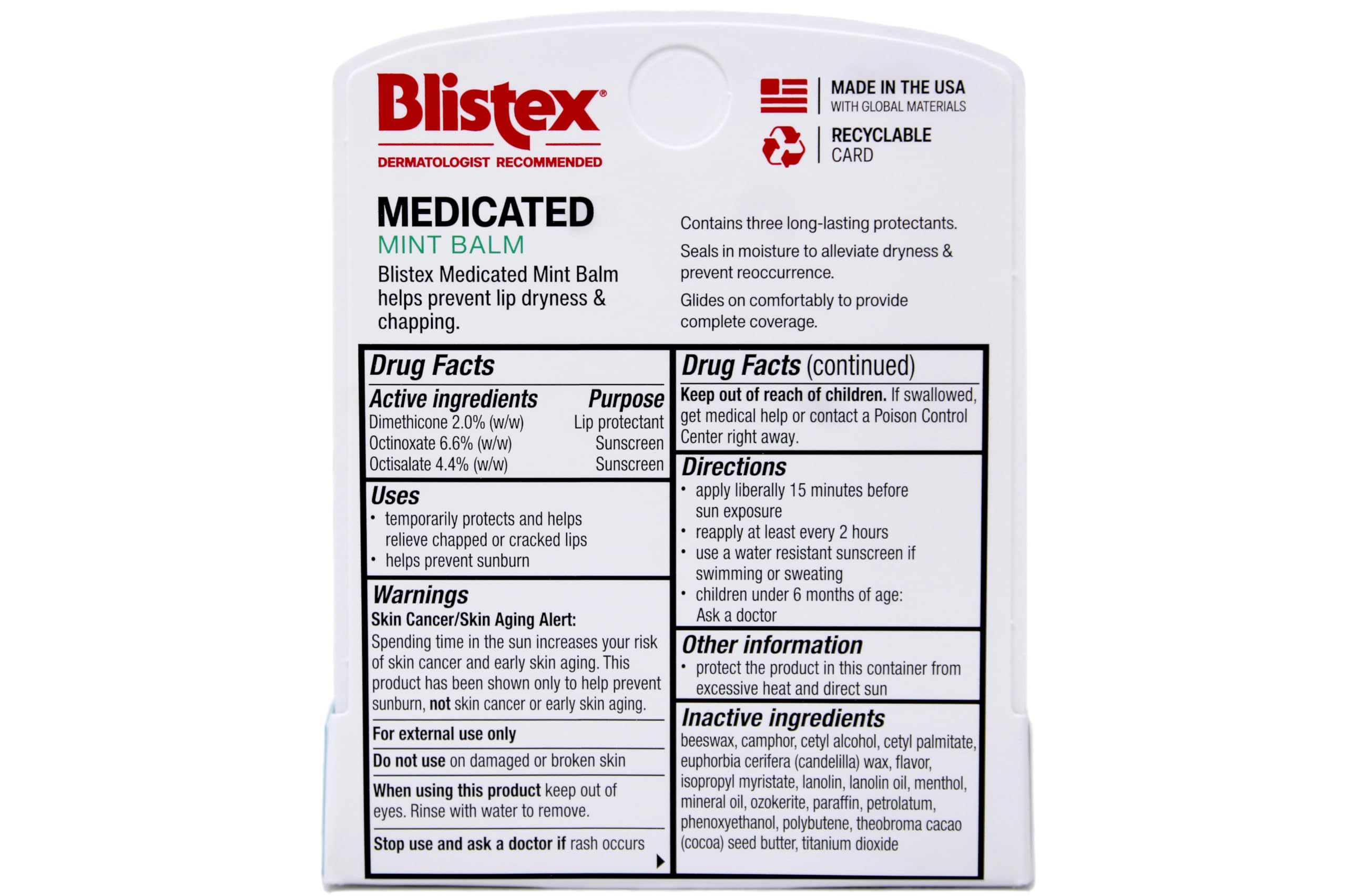 Blistex sticks lined open top showing compact tubes for multiple locations