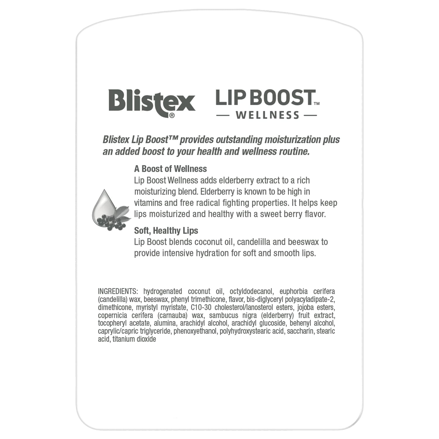 Blistex texture close-up of balm surface highlighting smooth coconut oil finish