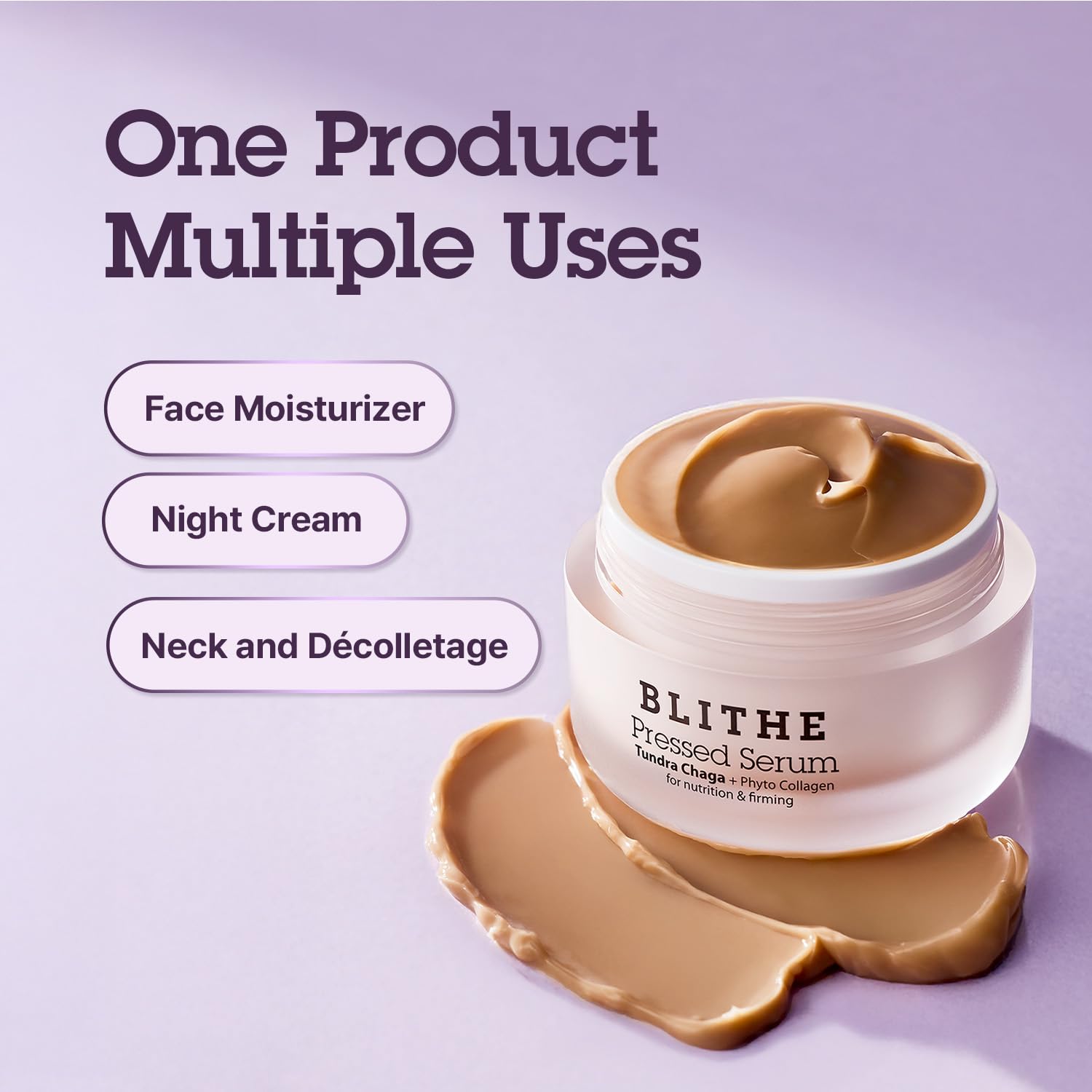 BLITHE showing chaga mushroom ingredient and antioxidant support benefit