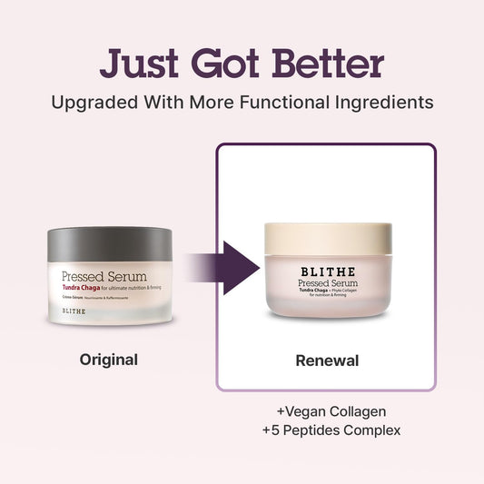 BLITHE texture closeup demonstrating lightweight serum‑cream hydration benefit