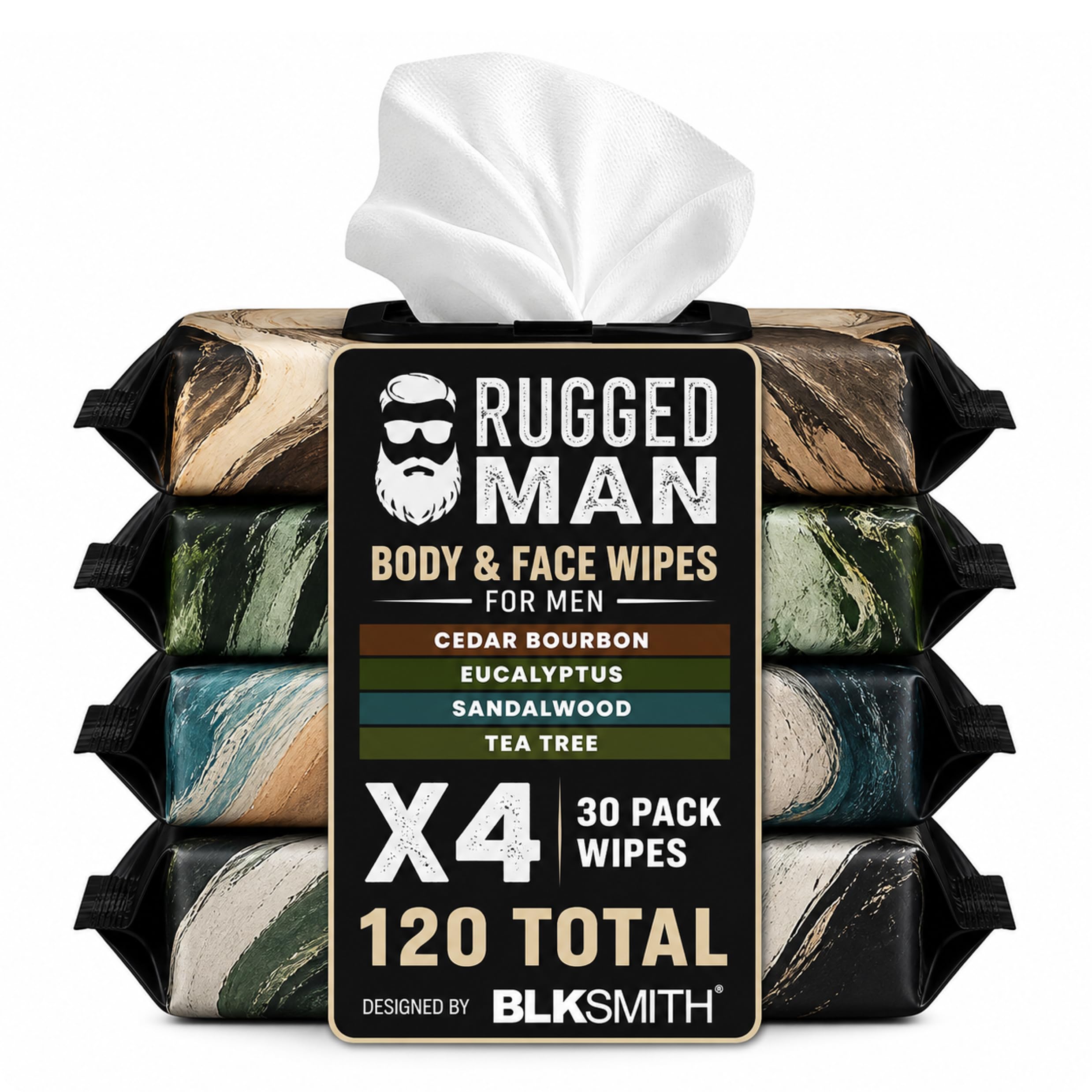 BLKSMITH front packaging showing four tubs and branding, highlights portability