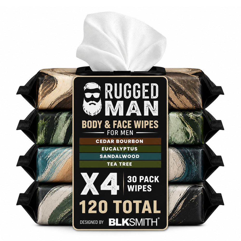 BLKSMITH front packaging showing four tubs and branding, highlights portability