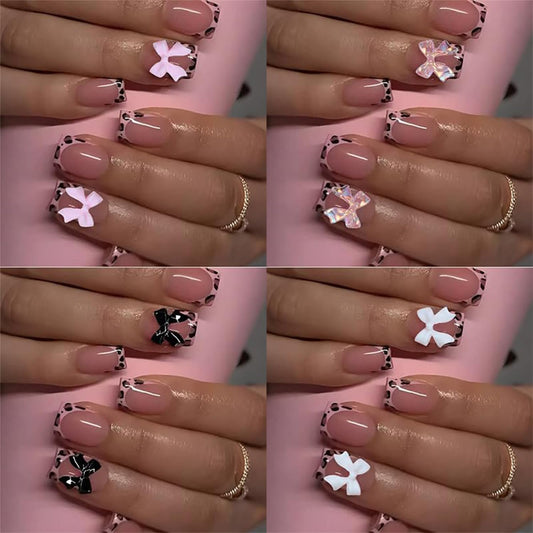 Bloazife close-up of glossy bow charm adding chic detail and instant polish