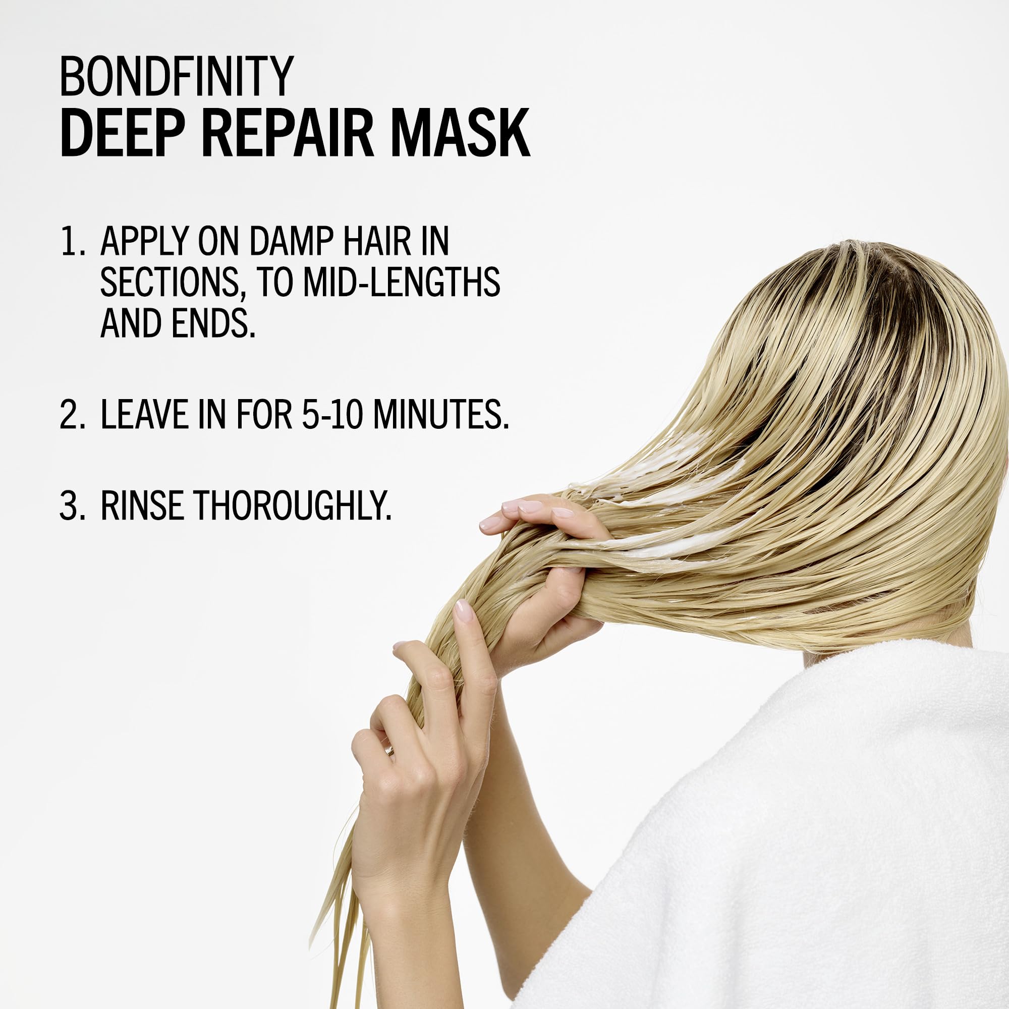 BlondMe-treated blonde hair showing smooth, shiny results and improved manageability