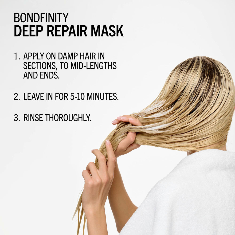 BlondMe-treated blonde hair showing smooth, shiny results and improved manageability