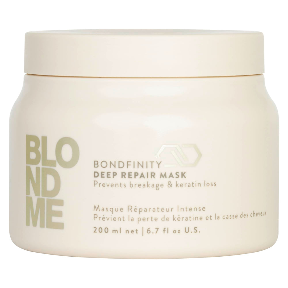 BlondMe jar front view showing product and professional salon packaging benefits