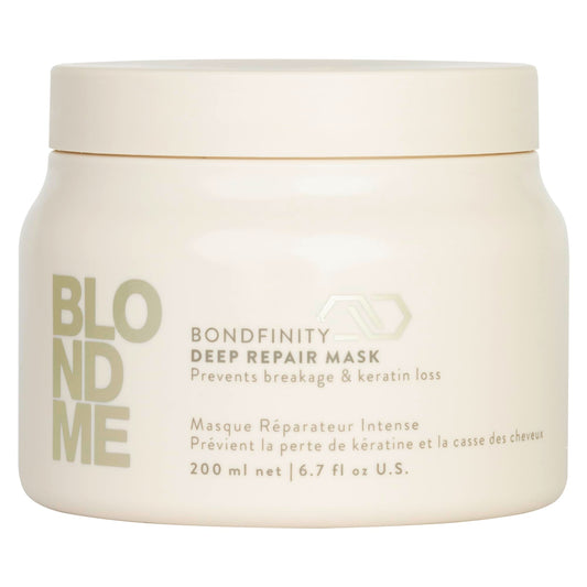 BlondMe jar front view showing product and professional salon packaging benefits