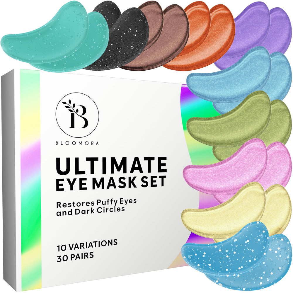 BLOOMORA front packaging of variety box, shows full 30-pair set and gifting appeal