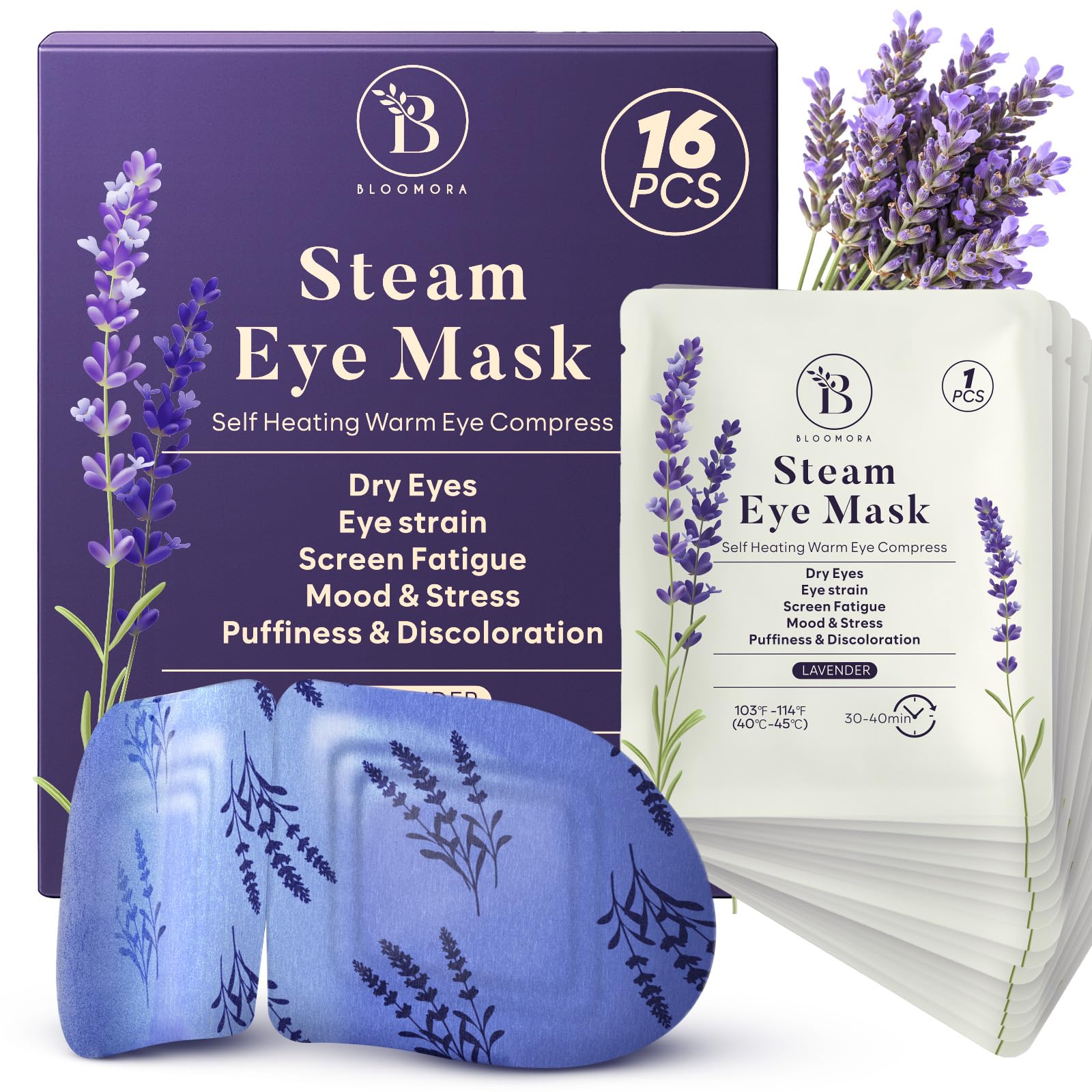 BLOOMORA front packaging showing 16-pack and product benefits