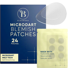 BLOOMORA front packaging showing box and 24 patches, clear branding and count