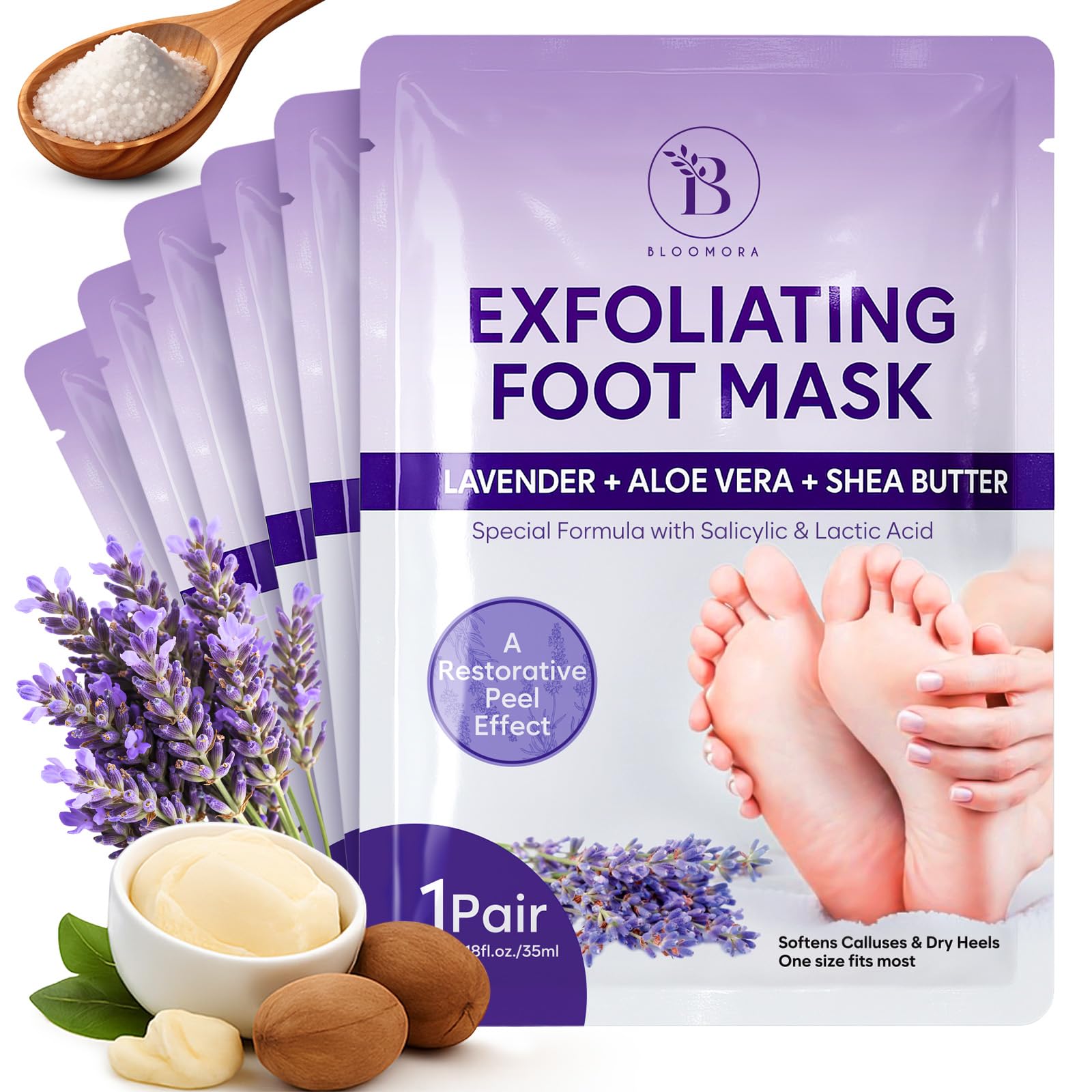 BLOOMORA front packaging showing six pairs and benefits for easy selection