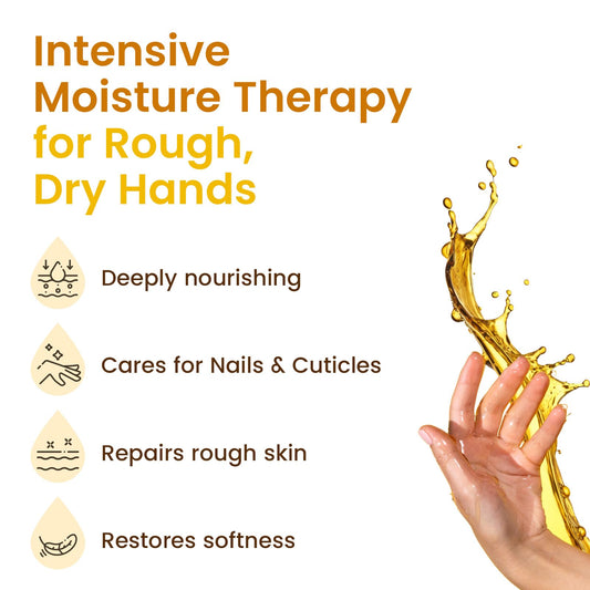 BLOOMORA opened glove pair revealing pre-filled moisturizing interior
