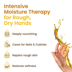 BLOOMORA opened glove pair revealing pre-filled moisturizing interior
