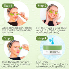 BLOOMORA ingredients label detail highlighting green tea extract benefits