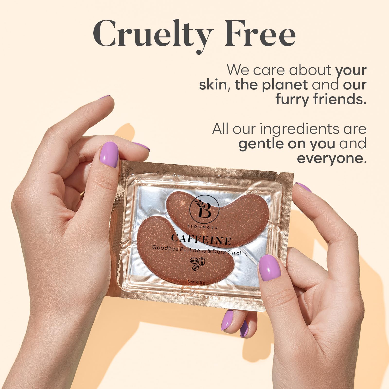 BLOOMORA patches on vanity in lifestyle setting for daily routine boost