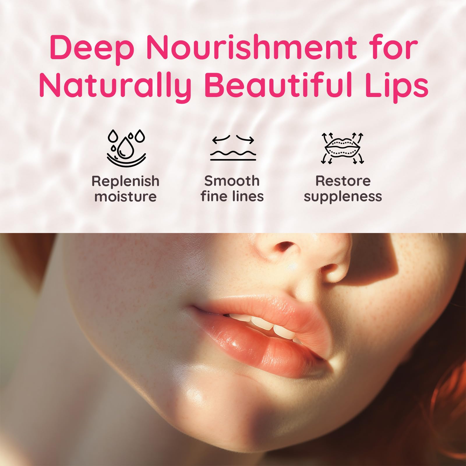 BLOOMORA ingredient display with cherry, marine collagen and honey visuals