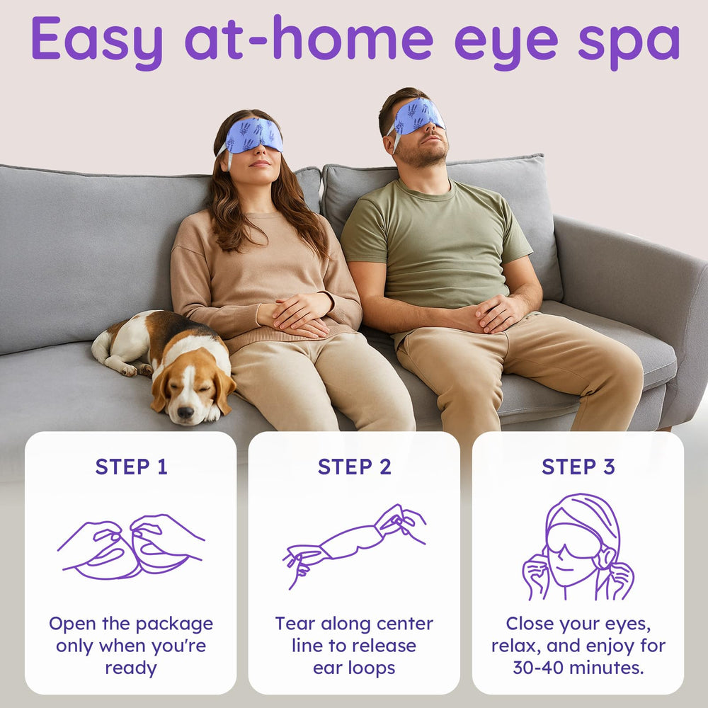 BLOOMORA mask worn by model relaxing on couch for restful benefit
