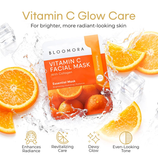 BLOOMORA single sealed mask pouch highlighting travel convenience