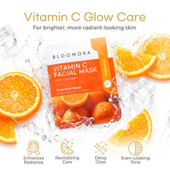 BLOOMORA single sealed mask pouch highlighting travel convenience