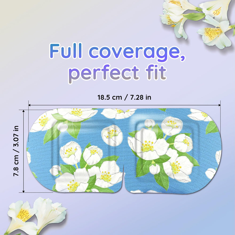 BLOOMORA mask beside hand for scale showing compact size and travel friendliness