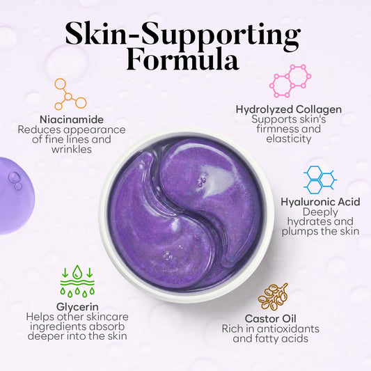 BLOOMORA gel patch texture closeup highlighting smooth hydrating gel