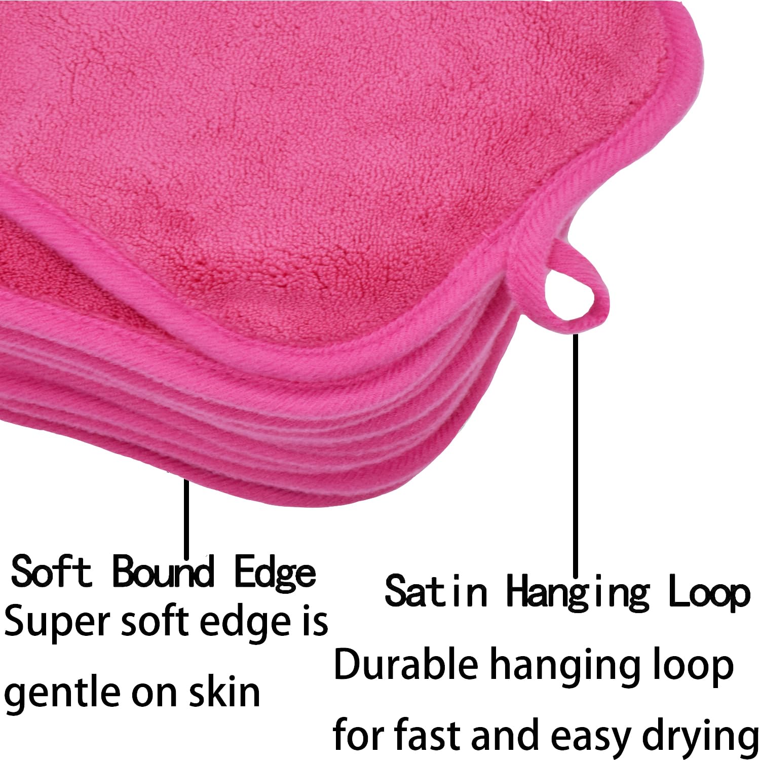 BloomSesame cloth removing mascara from eye showing gentle, effective cleansing