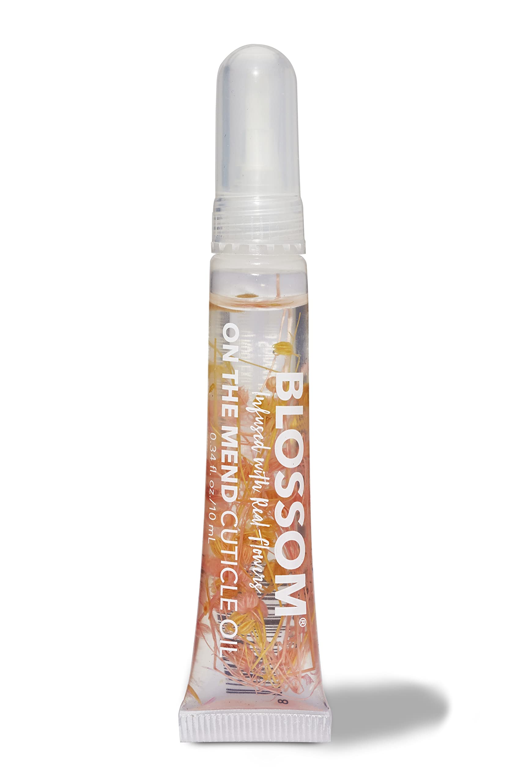 Blossom hibiscus front packaging showing clear tube and dried flowers for attractive travel care