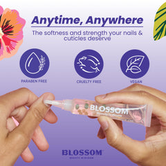 Blossom pen interior with real dried flowers for botanical appeal benefit