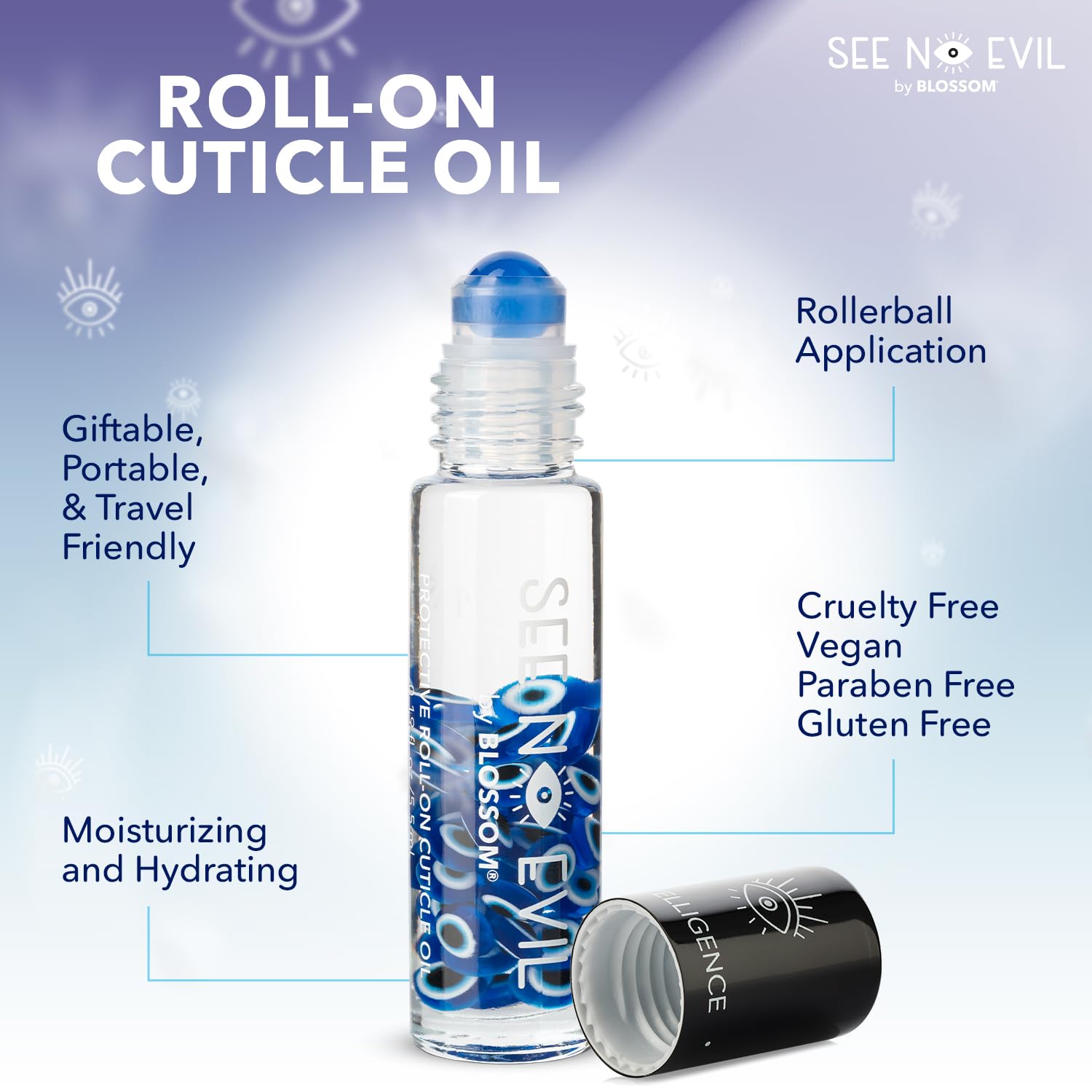 Blossom intelligence jasmine open bottle showing oil texture and quick absorption