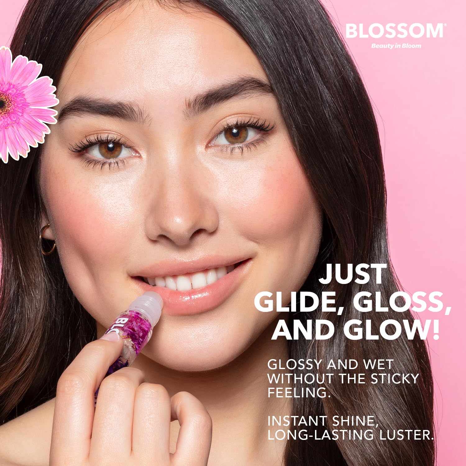 Blossom watermelon-scented tube displayed to show lightweight moisturizing benefit