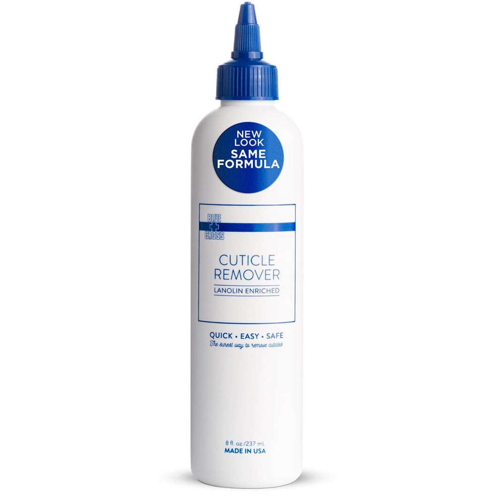 Blue Cross front bottle showing label and volume, clear professional presentation