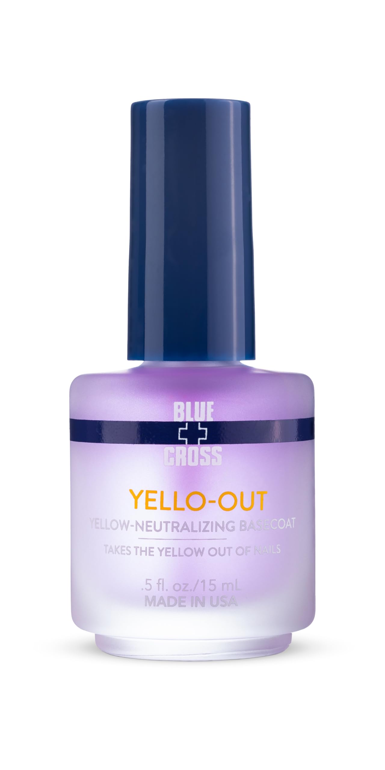 Blue Cross front packaging showing purple basecoat and professional branding for confidence